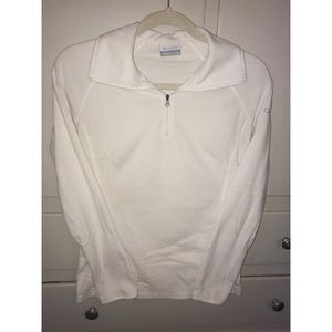 White Columbia Quarter Zip